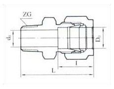 ZYG1-2 直通终端锥管接头生产